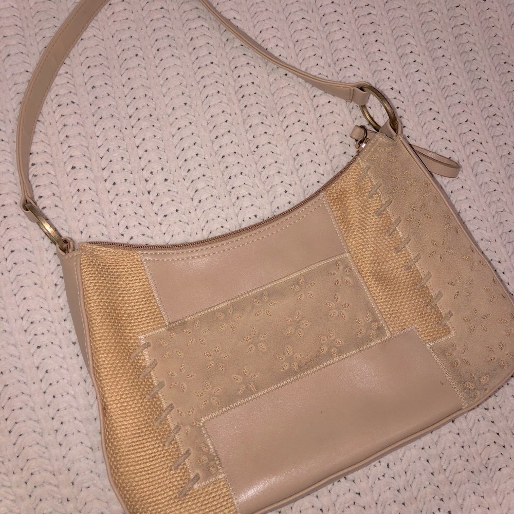 Nine West Vintage Textile & Leather Bag
